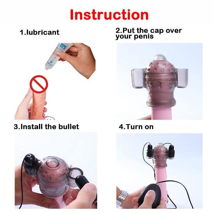 20 Speed Vibrator Delay Ejaculation Penis Cock Ring - Image 9