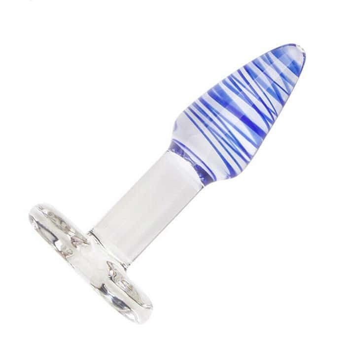 Glass Butt Anal Plug Unisex Masturbator Crystal Dildo - Image 2