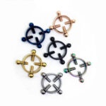 A pair of adjustable stainless steel milk rings - Image 13
