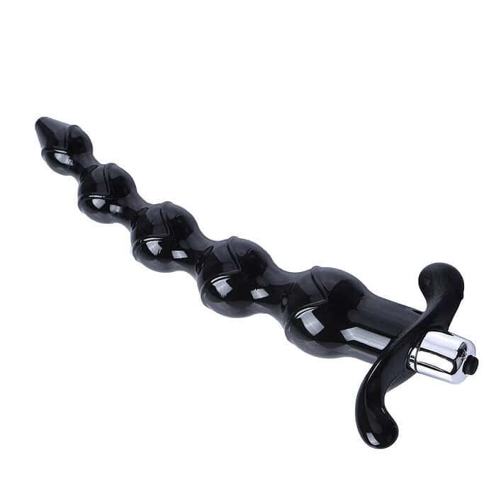 Vibrating Anal Butt Plug Beads Dildo Vibrator - Image 4