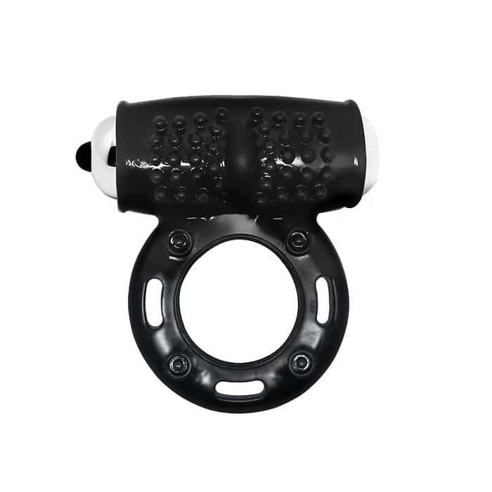 10 Speed Vibrating Cock Ring In Black - Image 3