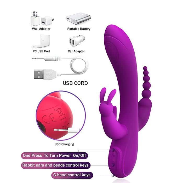 12 Speed Double Ended Rabbit G-spot Vibrator - Image 19