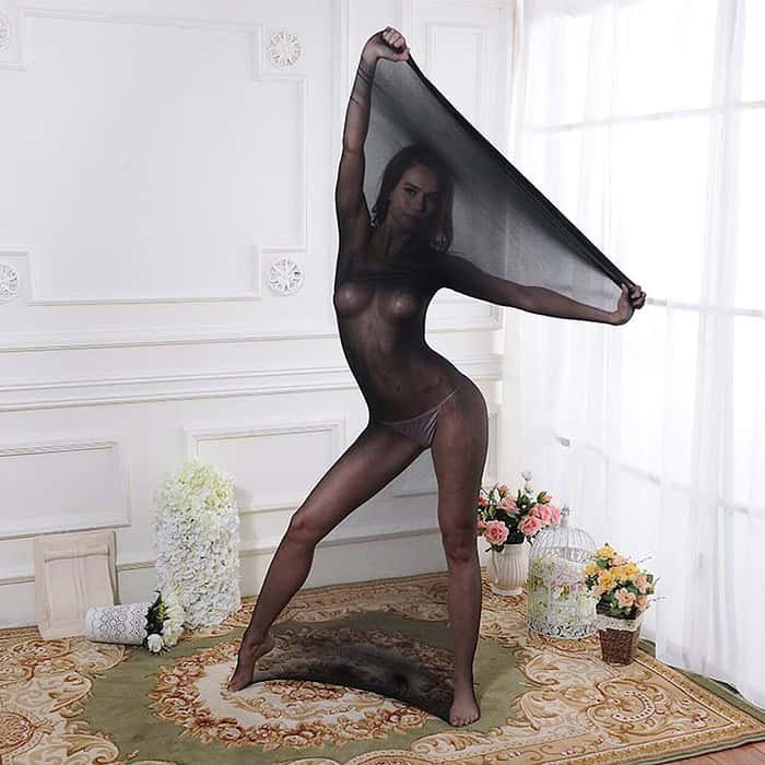 Transparent Silky Stockings Sleep Bag - Image 11