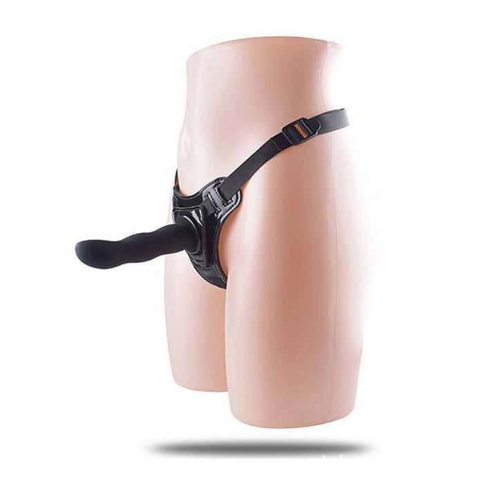 Unisex Dildos Female Wearing Leather Pants Penis - Image 2