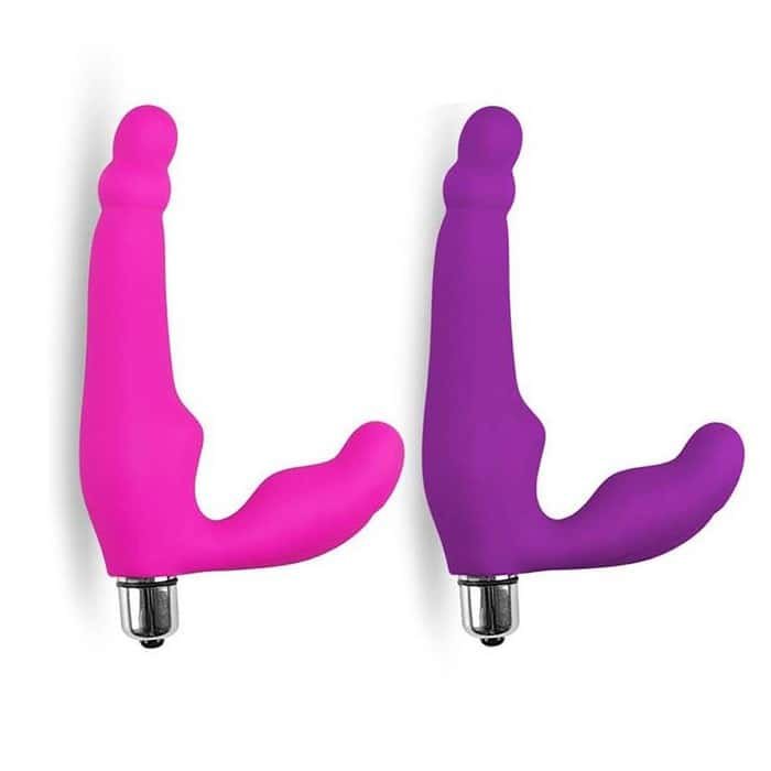 Strapless Strapon Dildo Vibrator G-Spot Massager - Image 4