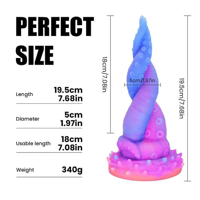 7.68'' Alien Dildo with Suction Cup - Image 3