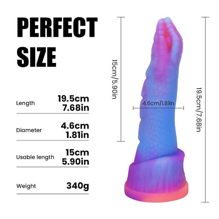 7.68'' Alien Dildo with Suction Cup - Image 3
