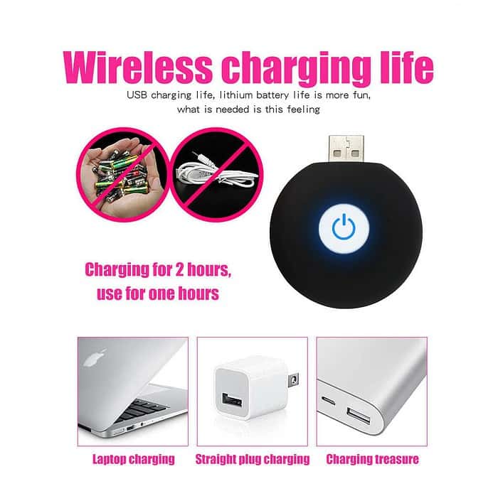 12 Speed USB Rechargeable Glans Trainer Vibrator Cock Ring Delay Ejaculation - Image 10