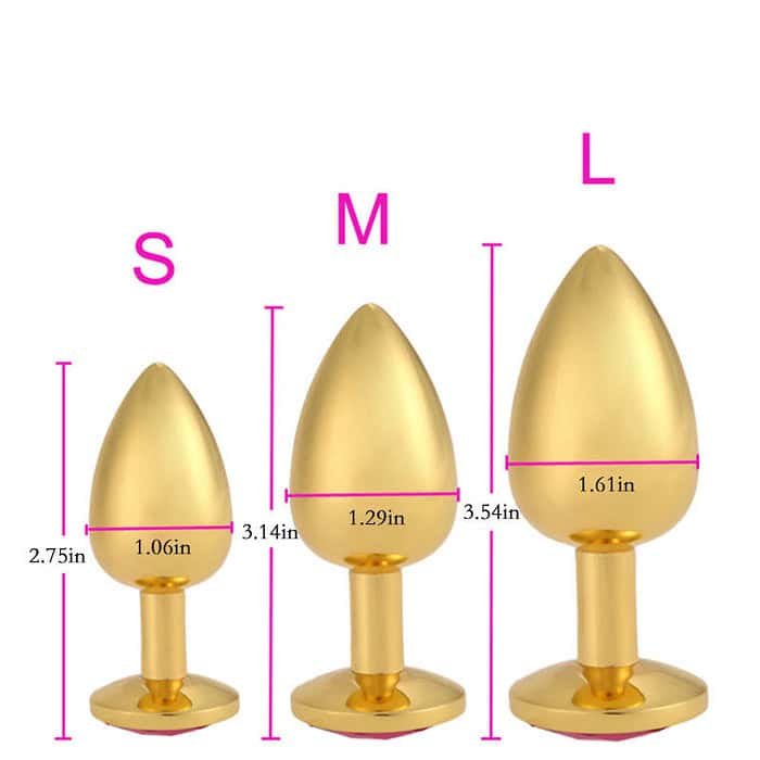 Anal Plugs Stainless Steel Metal Anal Butt Plug - S/M/L - Image 2