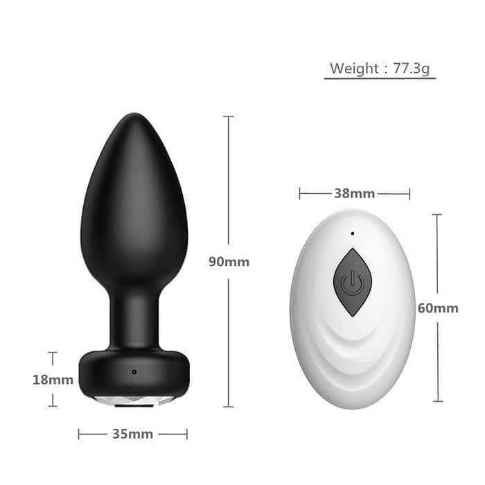 Wireless Remote Control Vibrating Silicone Anal Plug - Image 9