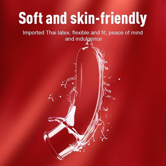 a6c50e91df191a5b GJG 001 Series Ultra-Thin Zero Distance Natural Latex Rubber Condoms 3PCS - Image 4