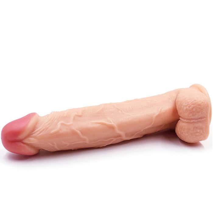 Realistic Dildo Lifelike Big Real Dong Suction Cup In Flesh - Image 11
