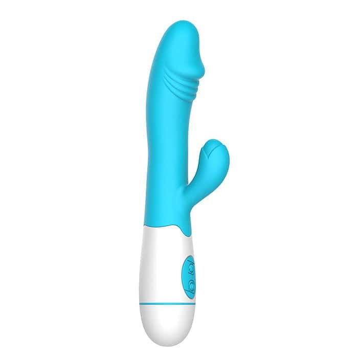 Dual Vibrator Clitoral Stimulator Vibrating Dildo - Image 9