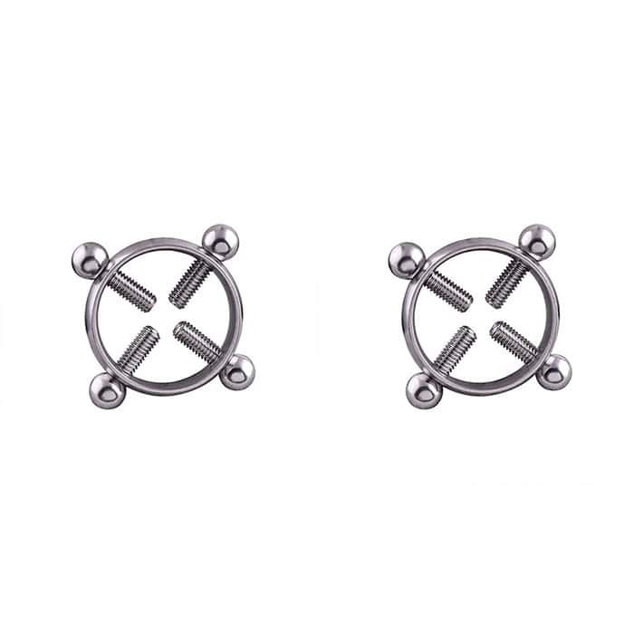 A pair of adjustable stainless steel milk rings - Image 6