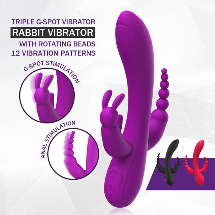 12 Speed Double Ended Rabbit G-spot Vibrator - Image 15