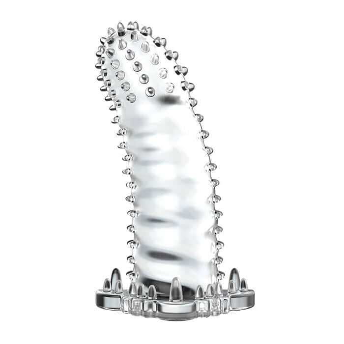 Ribbed Cock Extension Man Crystal Sleeve - Image 2