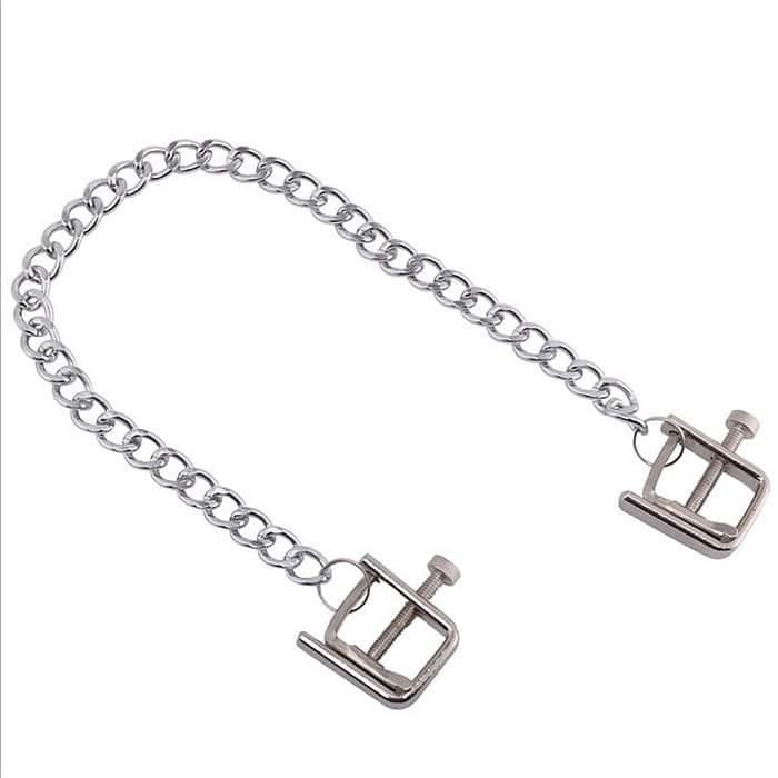 Metal Chain Nipple Clamps Stimulation Labia Clips - Image 2