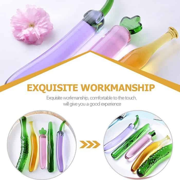 Simulation Vegetable Glass Anal Plug - Image 19