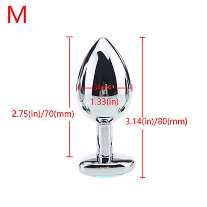 3pcs Diamond Butt Plug Anal Plug (Heart Shape) - Image 28