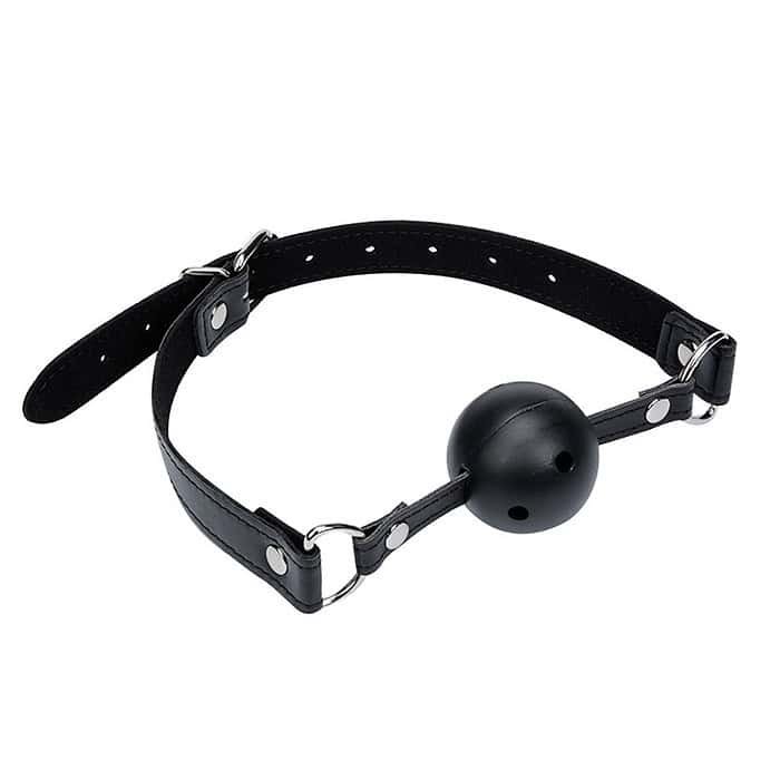 Adjustable PU Leather SM Game Unisex Mouth Ball Fetish Restraint Ball - Image 5