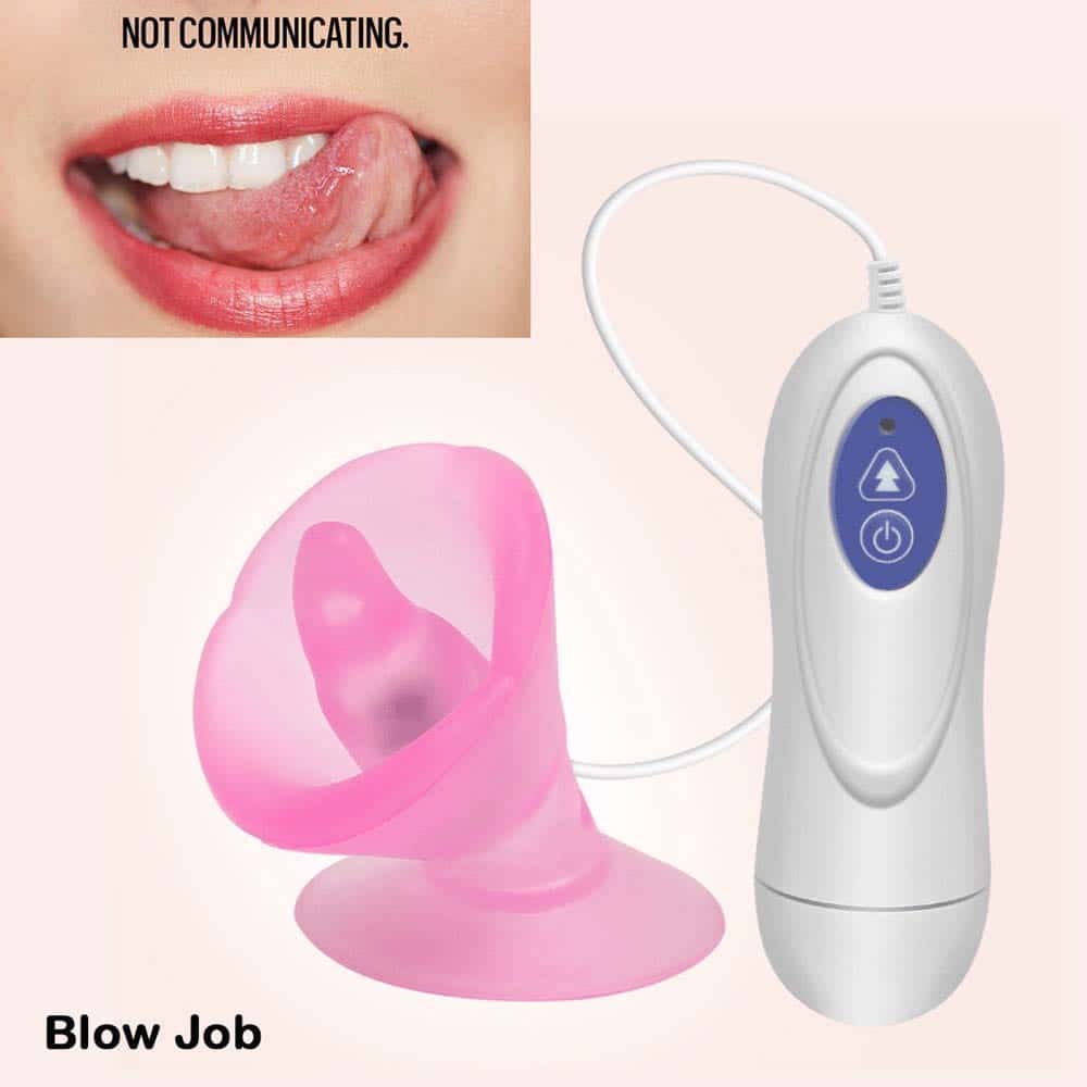 10 Speed Suction Cup Tongue Vibrator Pussy Massager
