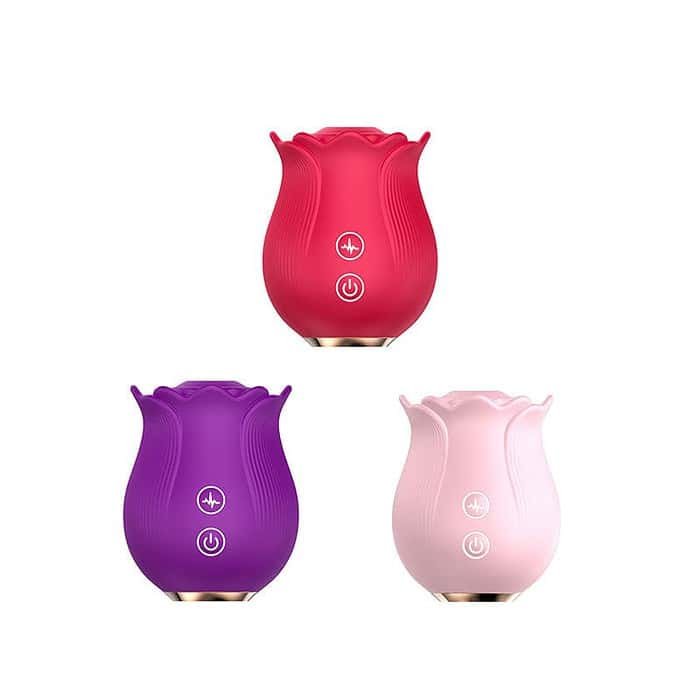12 Frequency Clitoral Sucking Rose Vibrator - Image 8