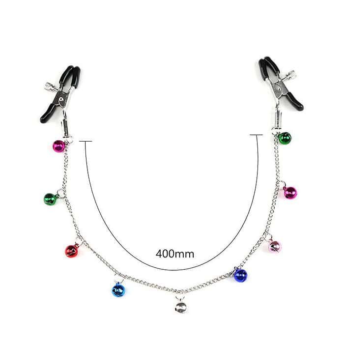 Jewelry Bell Breast Clamp with Adjustable Metal Chain - Image 2