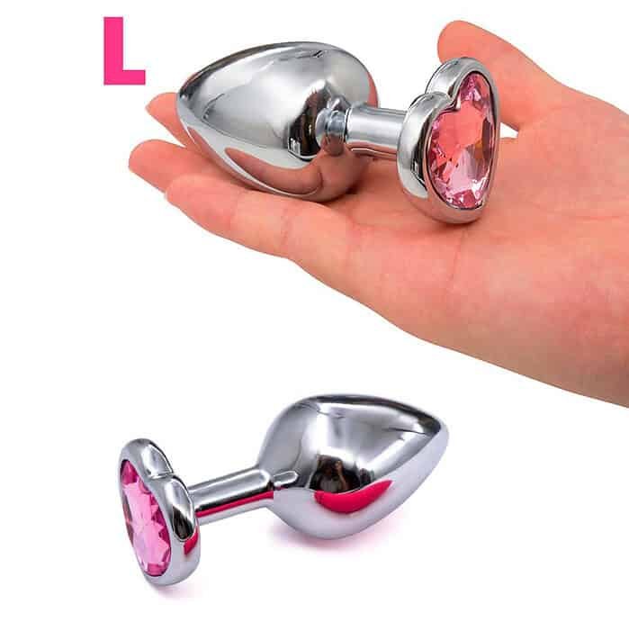 3pcs Diamond Butt Plug Anal Plug (Heart Shape) - Image 40