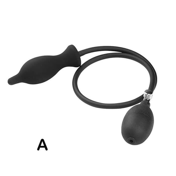 Black Inflatable Anal Butt Plug Dildo - Image 2