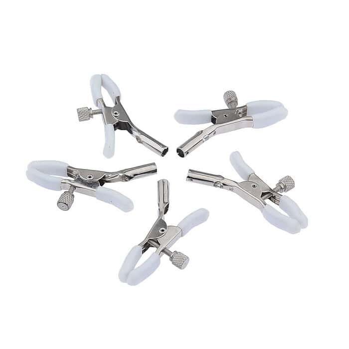 Smooth Slick Nipple Clamps Metal Chain - Image 23