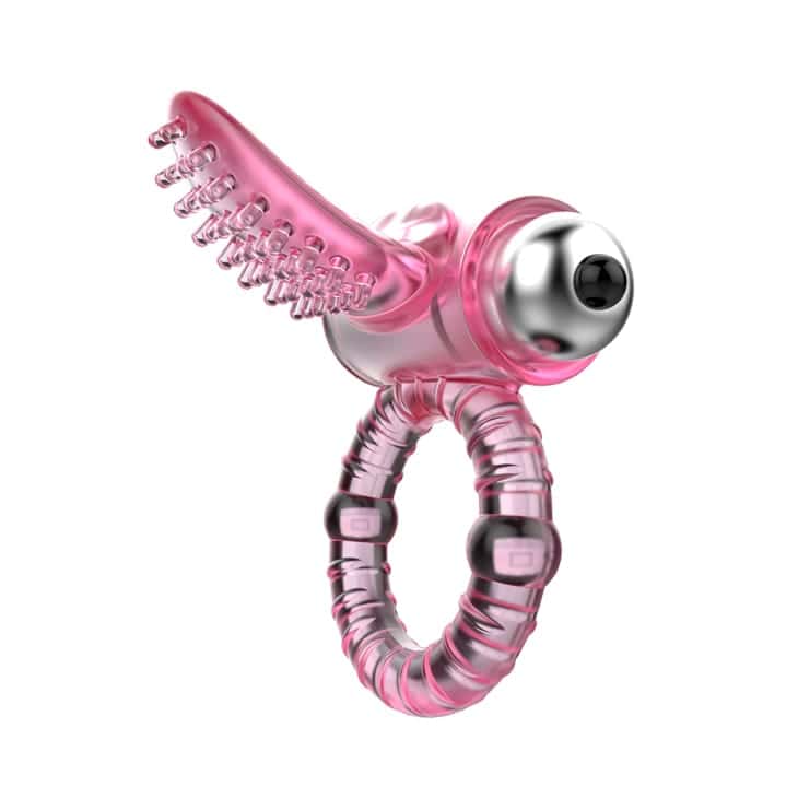 Vibrating Male Cock Ring In Pink