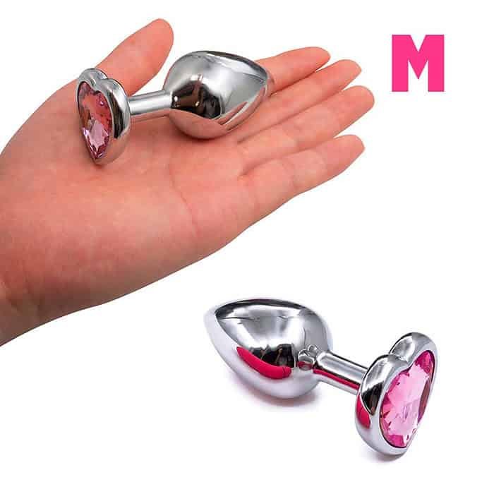 3pcs Diamond Butt Plug Anal Plug (Heart Shape) - Image 39