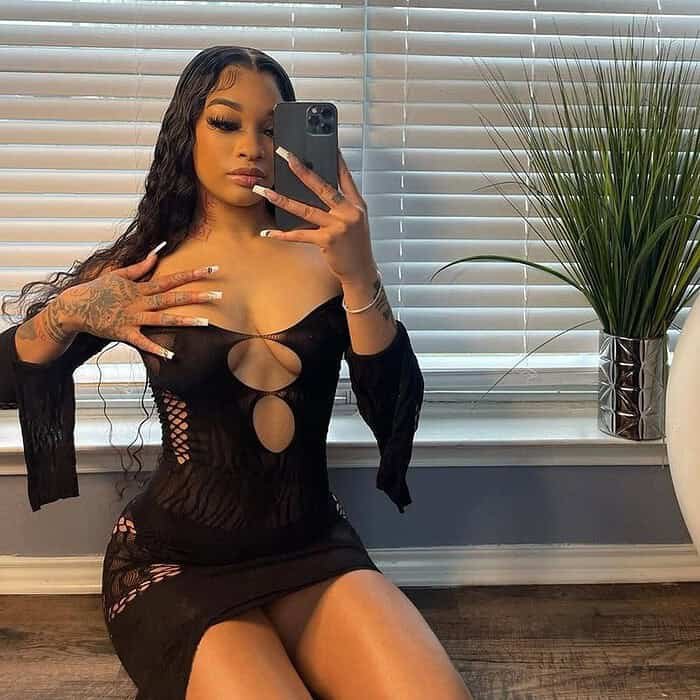 Spider Jacquard Wrapped Hip Dress - Image 2