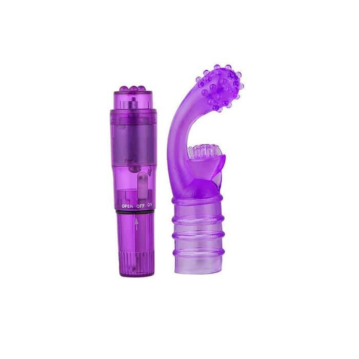 Unisex Finger Vibrator Rabbit Vibrating Dildo - Image 3