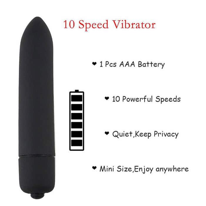 10 Speed Vibrator Anal Plug Beads Dildo G-Spot Silicone Suction Cup Sex Toy - Image 7