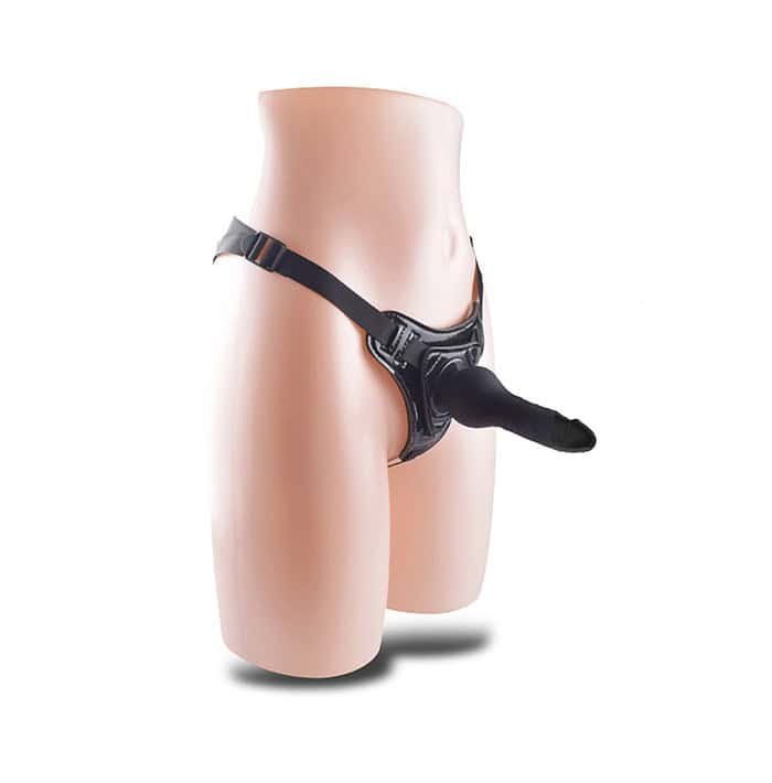 Fantasy Unisex Strap-On Dildo in Black - Image 2