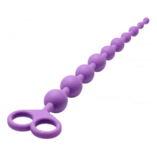 Dragons Tail Silicone Anal Beads Anal Butt Plug 10 Beads | SexToySupply