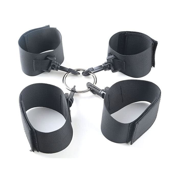 Fetish Bed Restraint Bondage Hands Ankle Cuffs - Image 4