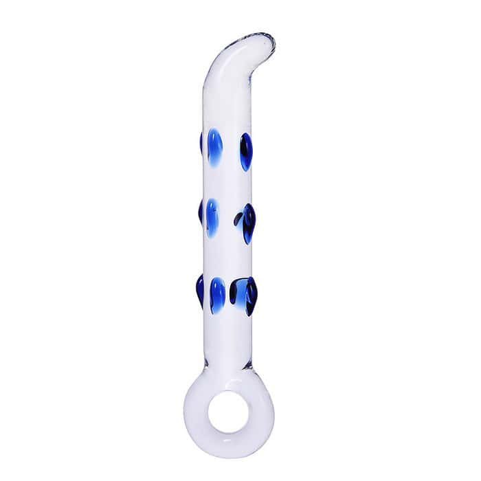 G-Spot Nubby Glass Dildo - Image 2