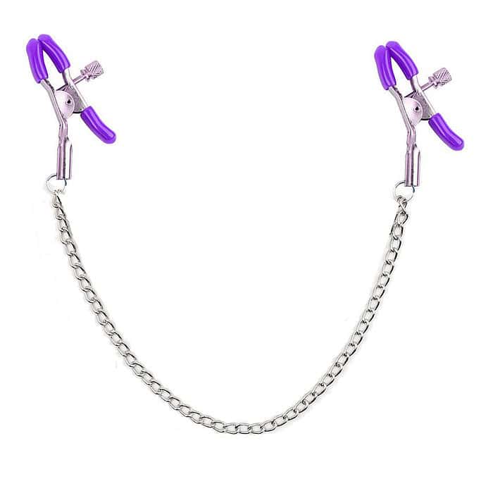 Smooth Slick Nipple Clamps Metal Chain - Image 11