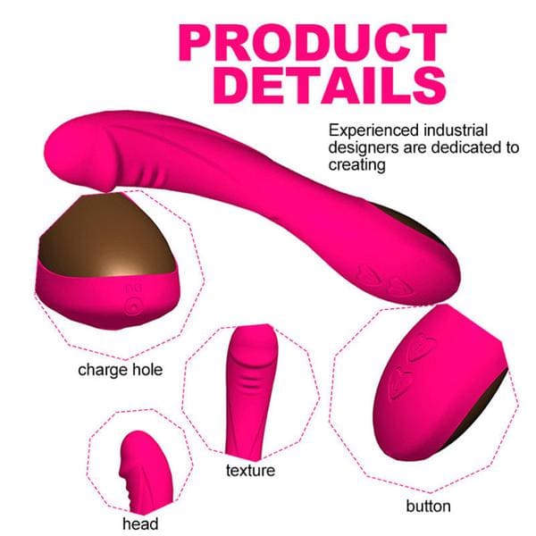 12 Speed Vibrating Dildo Massager