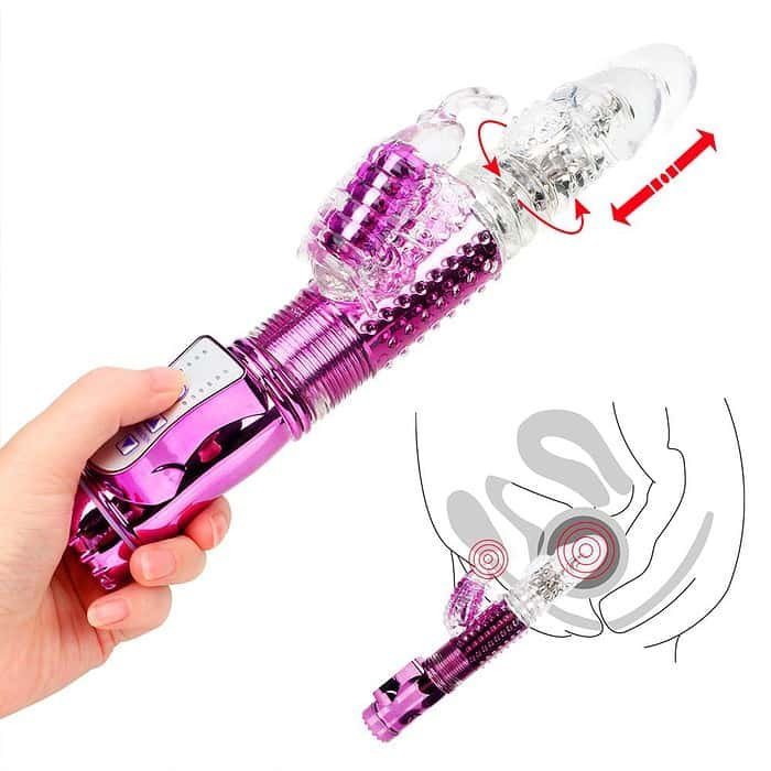 Rechargeable Powerful 10 Speed Rampant Rabbit Vibrator - Image 5