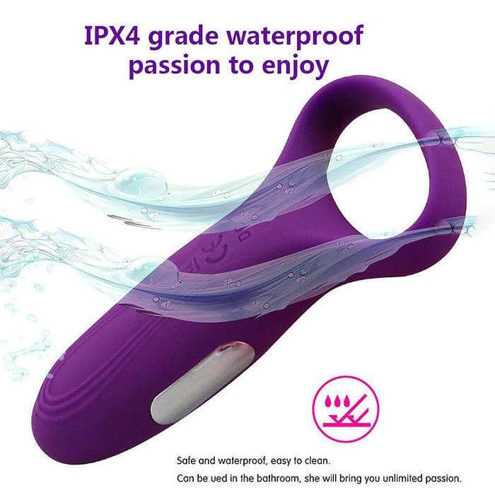 Vibrating Cock Ring USB Rechargeable 7 Speed Penis Ring Vibrator Sex Toy - Image 7