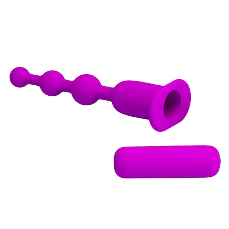 12-Function Vibrations USB Rechargeable Silicone Anal Beads