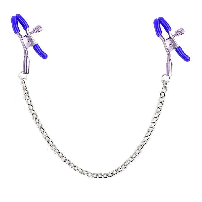 Smooth Slick Nipple Clamps Metal Chain - Image 7