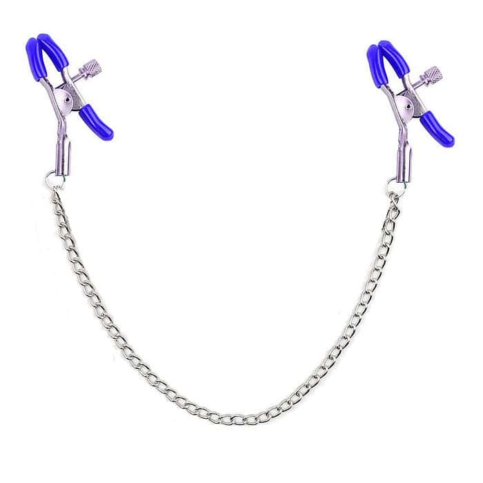 Smooth Slick Nipple Clamps Metal Chain - Image 15