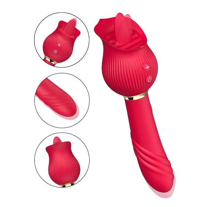 12 Frequency Tongue Rose Vibrator - Image 13