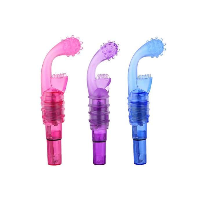 Unisex Finger Vibrator Rabbit Vibrating Dildo - Image 2