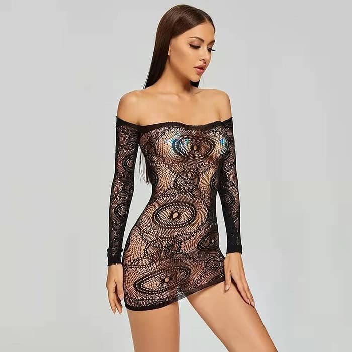 Hollow Out Seduction Bag Hip Dress - Image 5