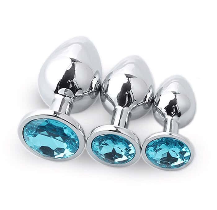 3pcs Diamond Butt Plug Anal Plug (Round Shape) - Image 6